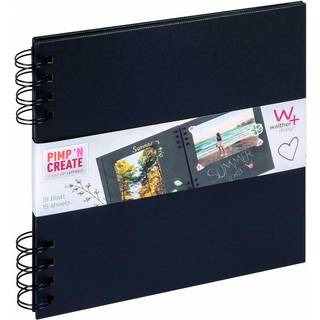PAC Spiralalbum Sort - 18x18 cm (30 Sorte sider / 15 ark)