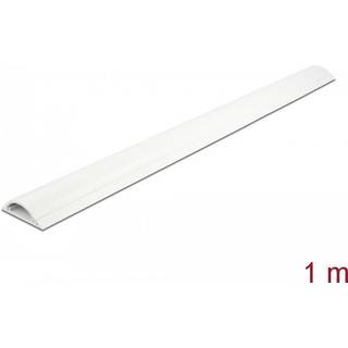 Delock Kabelkanal med tape - 50 x 12 mm - 1 m - Hvid