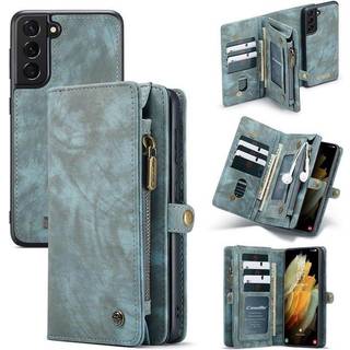 Multi-Wallet CaseMe 11-kort Samsung Galaxy S22  - blå