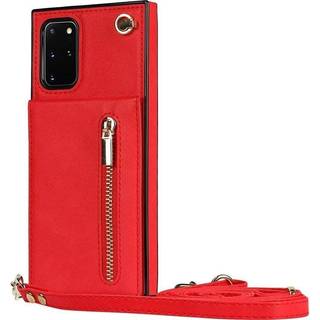 Zipper halskæde etui Samsung Galaxy S20 Plus - Rød