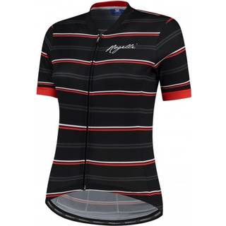 Rogelli Cykeltrøje Stripe Jersey SS Sort/Hvid