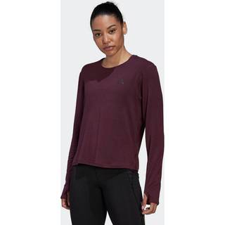 adidas RI 3 Stripes Made With Nature Long Sleeve Women - Berry, Size XS - berry