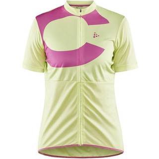 Craft Endur Logo Jersey Til Kvinder Gul/Pink - Størrelse Medium