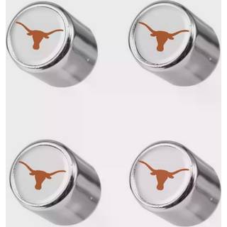 NCAA Texas Longhorns Metal Tire Valve Stem Caps 4-Pack