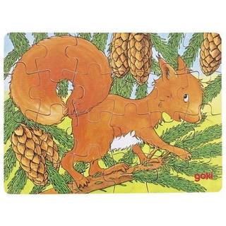Goki Wooden Mini Puzzle Forest Animal 24 pcs. Wood