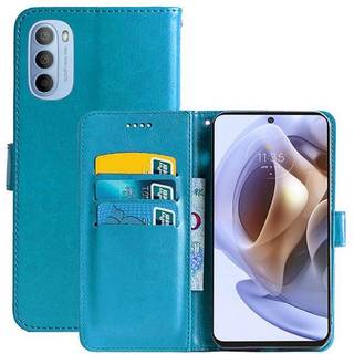 Wallet Cover 3-kort Motorola Moto G31  - Lyseblå