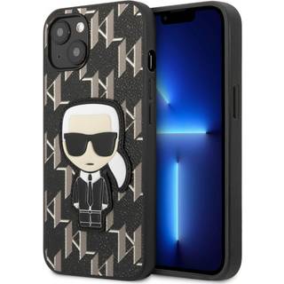 Karl Lagerfeld iPhone 13 hardcase sort Monogram Ikonik Patch