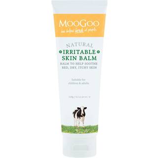 Moogoo Natural Sensitive Skin Balm - Relief for tør kløende hud med beroligende ingredienser. Også velegnet til babyer og voksne, der er tilbøjel