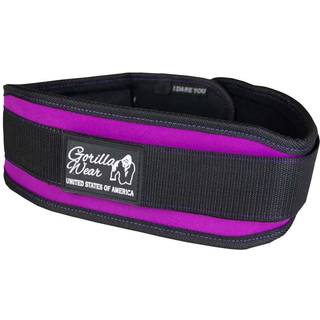 4 Inch Womens Lifting Belt, black/purple, medium