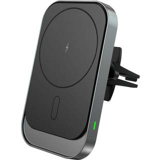 Tech-Protect CW19 magnetisk MagSafe trådløs oplader / luftventil bilholder - 15W - Sort