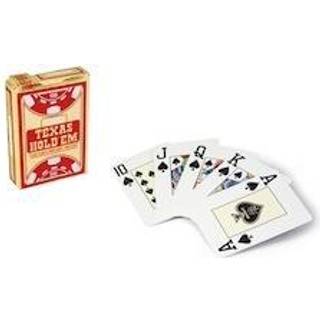 Copag 100% Plastic Texas Hold'em Gold, Rød