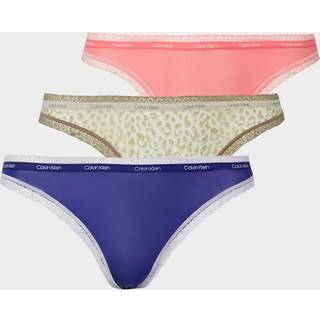 Calvin Klein 3-pak Bottoms Up Refresh Bikinis - Blue/Pink - Medium