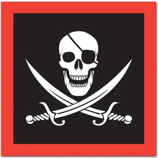 Pirat frokost servietter 16ct