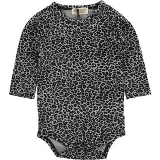 MarMar Copenhagen Bibbi Leo Babybody Grå 2 Y  Grå Dyr 2 år  kvinde