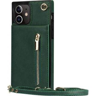 Zipper halskæde etui Apple iPhone 12 - Grøn