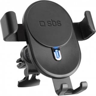 SBS Mobilholder til Bil m. Trådløs Opladning 10W - Max Mobil: 85mm - Sort