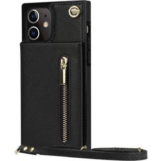 Zipper halskæde etui Apple iPhone 12 Mini - Sort