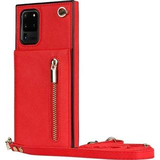 Zipper halskæde etui Samsung Galaxy S20 Ultra - Rød