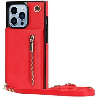 Zipper halskæde etui Apple iPhone 13 Pro - Rød