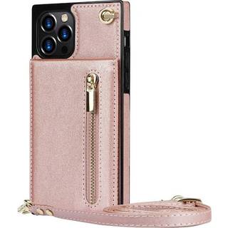 Zipper halskæde etui Apple iPhone 12 Pro - Rose
