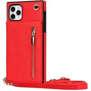 Zipper halskæde etui Apple iPhone 11 Pro - Rød