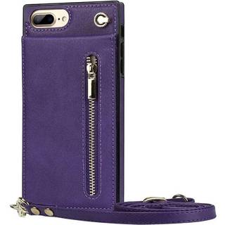 Zipper halskæde etui Apple iPhone 8 Plus - Lilla