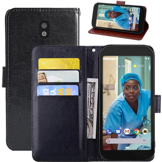 Wallet cover 3-kort CAT S42H+ Sort