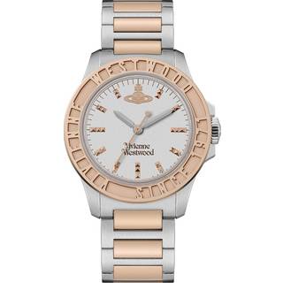 Vivienne Westwood Sunbury Unisex Quartz Watch with Silver Dial Stainless Steel Two Tone Bracelet VV259SLSR