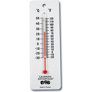 Learning Advantage Student Thermometers - S?t med 10 - Dual -Scale - Merkur -fri - Let at l?se analoge desktop -termometre til indend?rs laborato