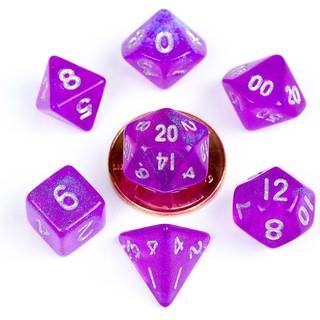 FanRoll Mini Dice Set Stardust Purple (7)