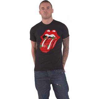 The Rolling Stones Skjorte Christmas Tongue Unisex Black XL