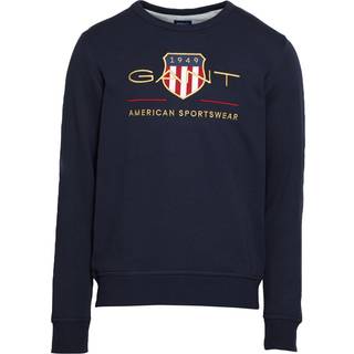 Gant D2. shield sweatshirt - Navy - Str. L - Modish.dk