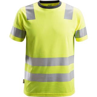 Snickers Workwear 2534 AllroundWork T-shirt Bemærk, gul/sort Hi-Vis, gul/sort