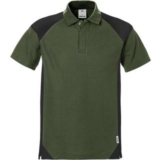 Fristads 122407 Poloshirt, Image Sort/Hi-Vis gul S