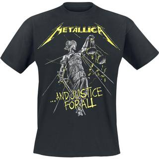 Metallica T-Shirt And Justice For All Tracks Black Size M
