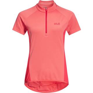 Jack Wolfskin Women's Tourer Halfzip Tee Desert Rose, XS