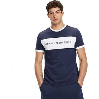 Tommy Hilfiger Color block logo t-shirt - Navy - Str. L - Modish.dk
