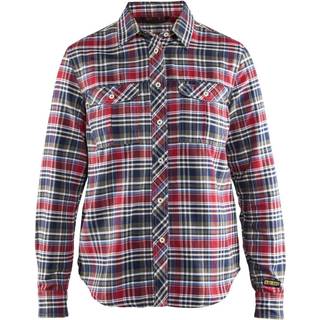 Blåkläder 3209 Dame Flannel Skjorte / Dame Flannel Skjorte - S - Rød/Sort