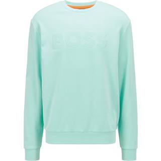 HUGO Herren Sweatshirt blau Logo und Motiv