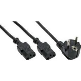 Apparat strømadapter Y-split kabel (1x Schuko Type F 2x C13) | 5 | PRIS-MATCH