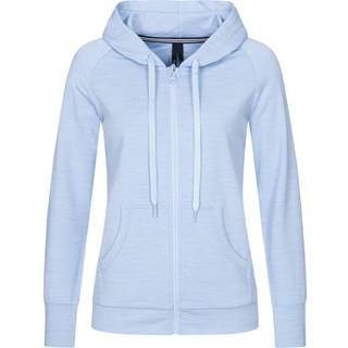 super.natural Women's Essential Zip Hoodie Blue Iris Melange, XS