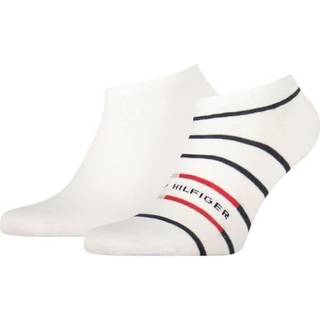 Tommy Hilfiger 2-Pack Stripe Invisible Socks - White