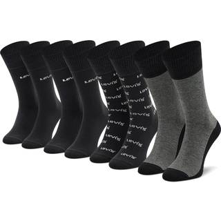 Levis 4-pak Logo Regular Giftbox Socks - Black/Grey - Str 39/42