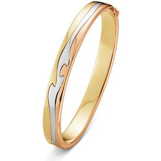 Georg Jensen FUSION armring, 18 kt. guld, hvidguld & rosa guld