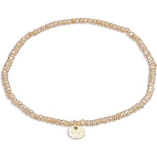 Pilgrim INDIE armbånd peach, guldbelagt