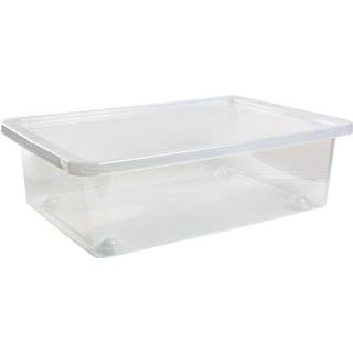 Opbevaringskasse med hjul Nordiska Plast Store It Bedroller, transparent, 585 x 385 x 178 mm, 30 liter