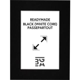 Passepartout Canson Sort (Hvid kerne) 13x18 cm (8x11,5)