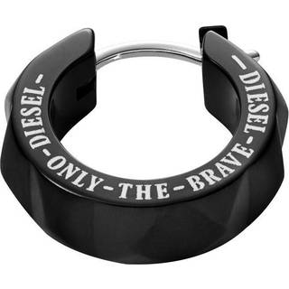 Diesel Black Stainless Steel Studded Huggie Earring DX1273001