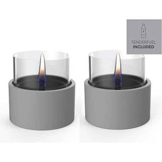 Tenderflame Breeze 10 2-Pack Grey Ceramic