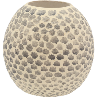 Taia Dekorationsvase fra Villa Collection - Creme/Grå farve - Papmache